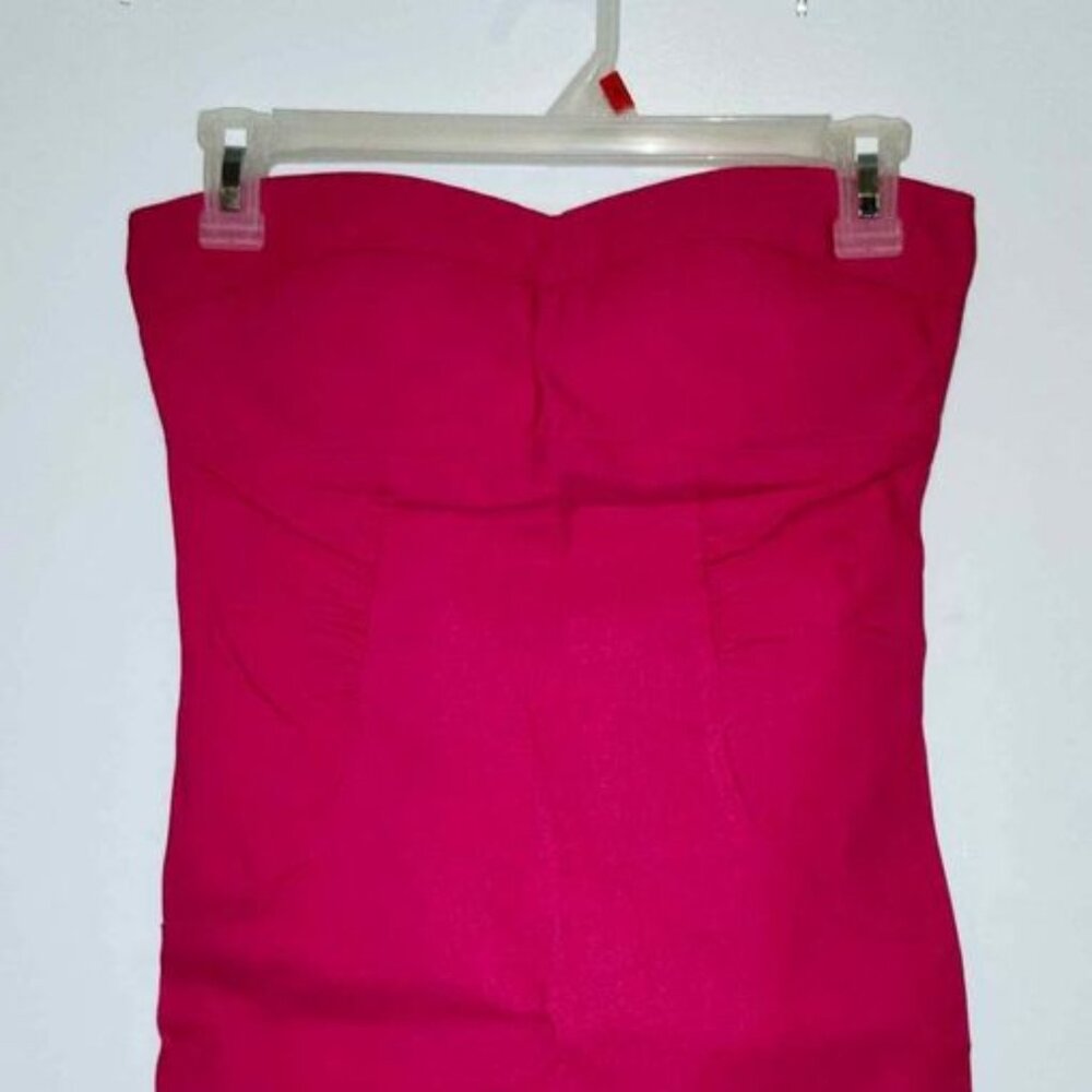 Hot Pink Strapless Dress, Women's Size 3